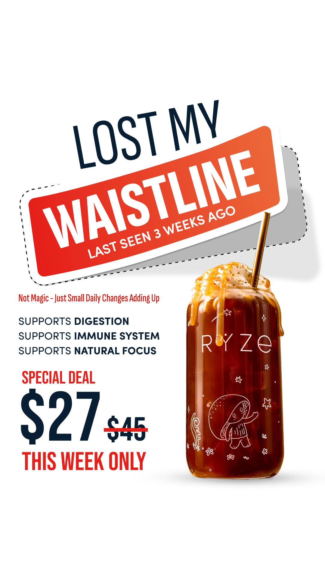 RYZE Superfoods Facebook ad