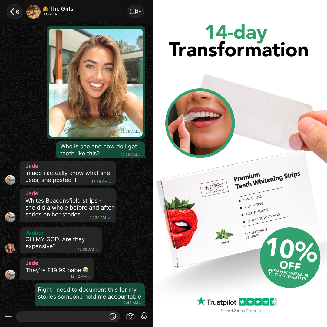 Whites Beaconsfield Facebook ad: Affordable Teeth Whitening
