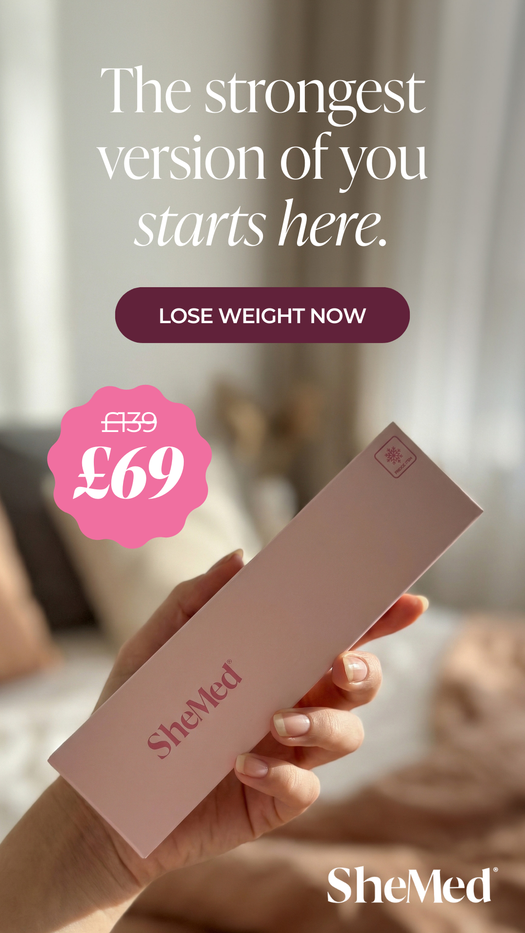 SheMed UK Facebook ad