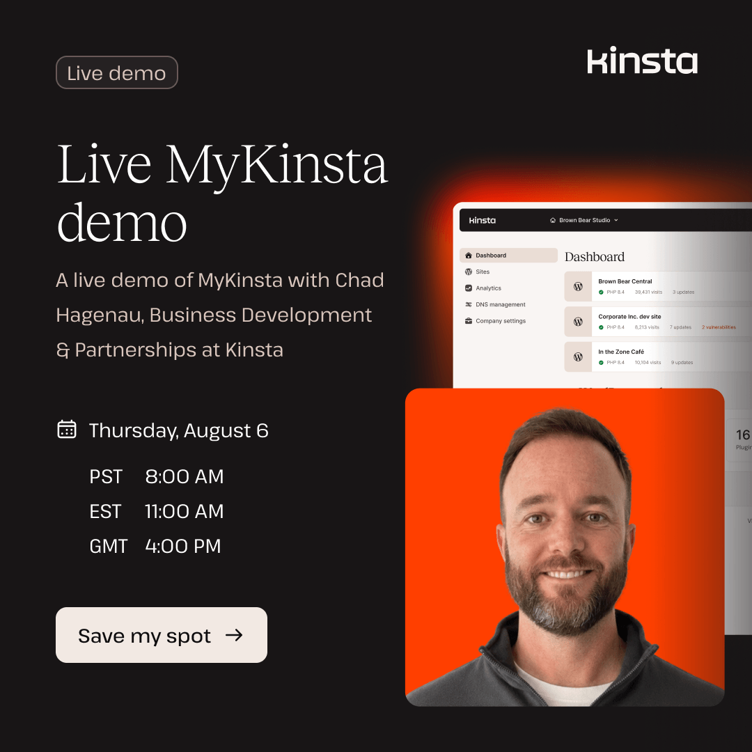 Kinsta Facebook ad