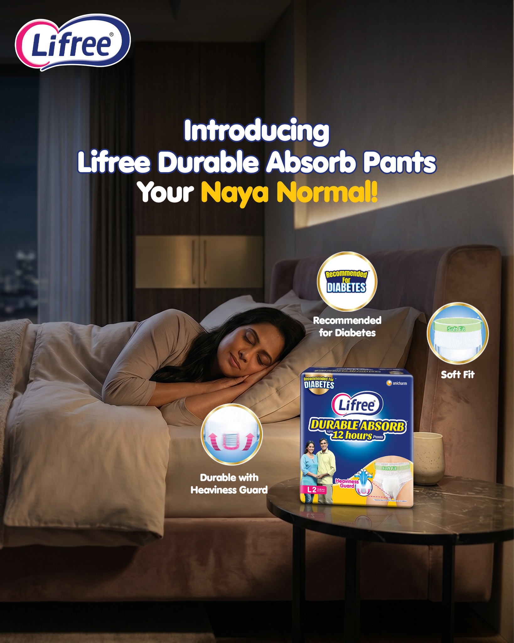 Lifree Facebook ad: Lifree Durable Absorb Pants.