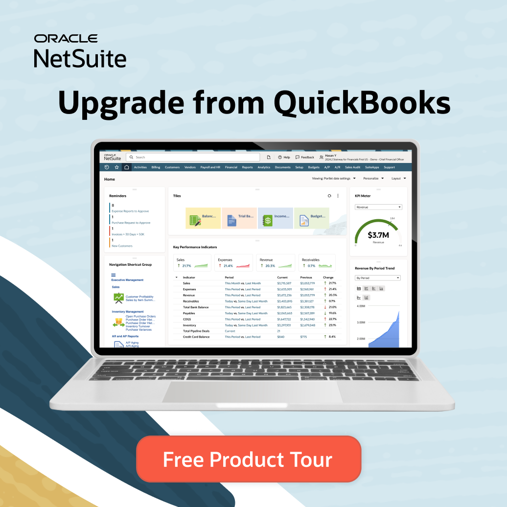 Oracle NetSuite Facebook ad