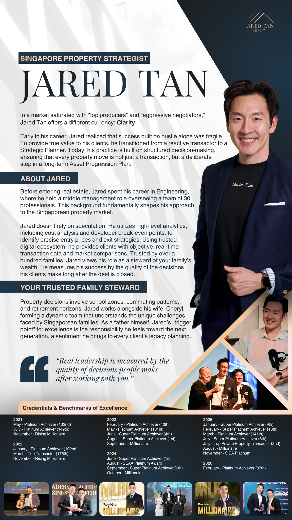 Jared Tan Realty Facebook ad: Not all property advisors think beyond the transaction.