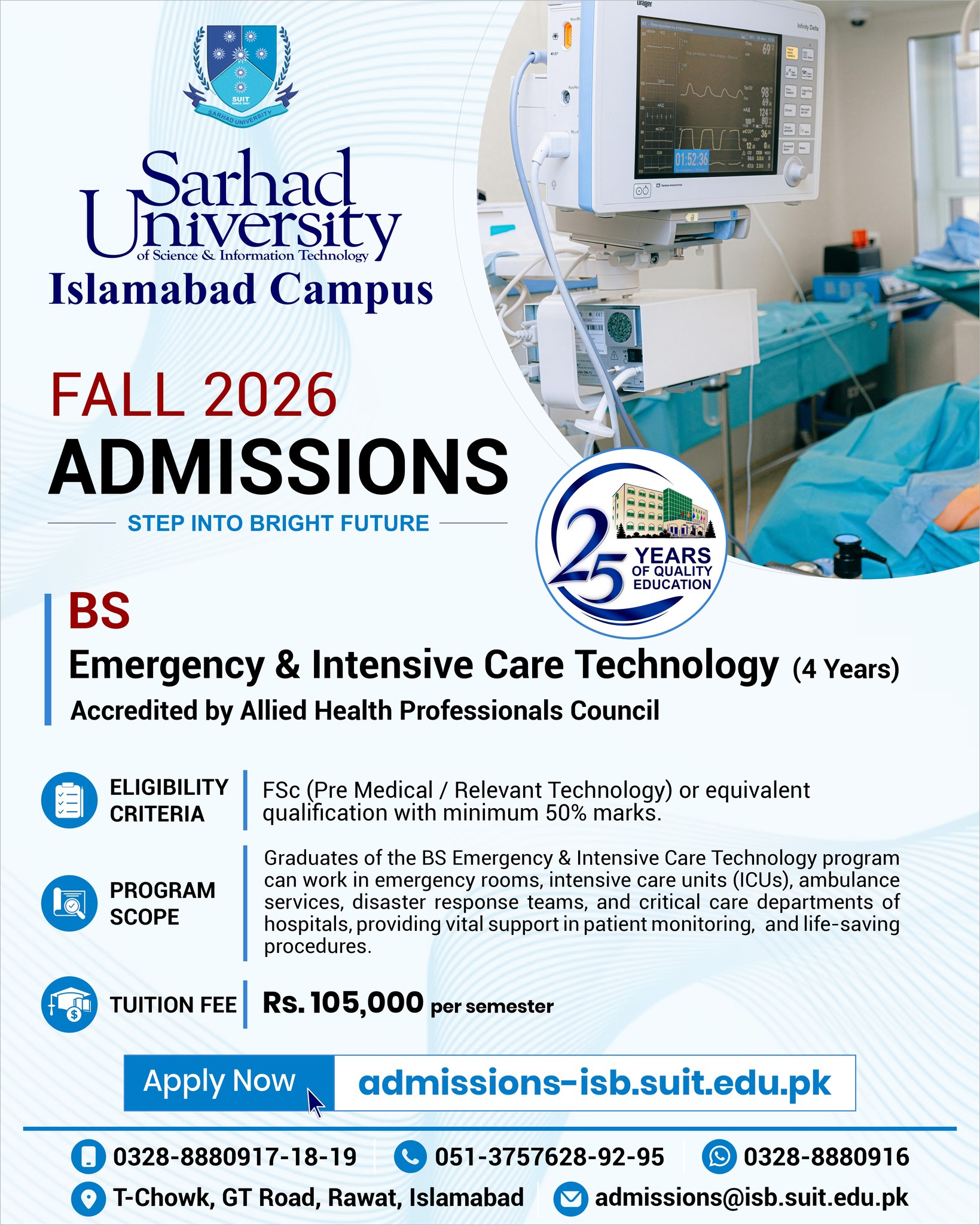 Sarhad University, Islamabad Campus Facebook ad: Chat with us