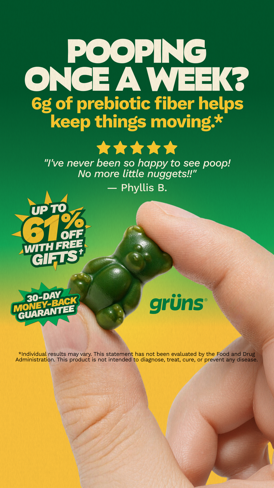 Grüns Facebook ad