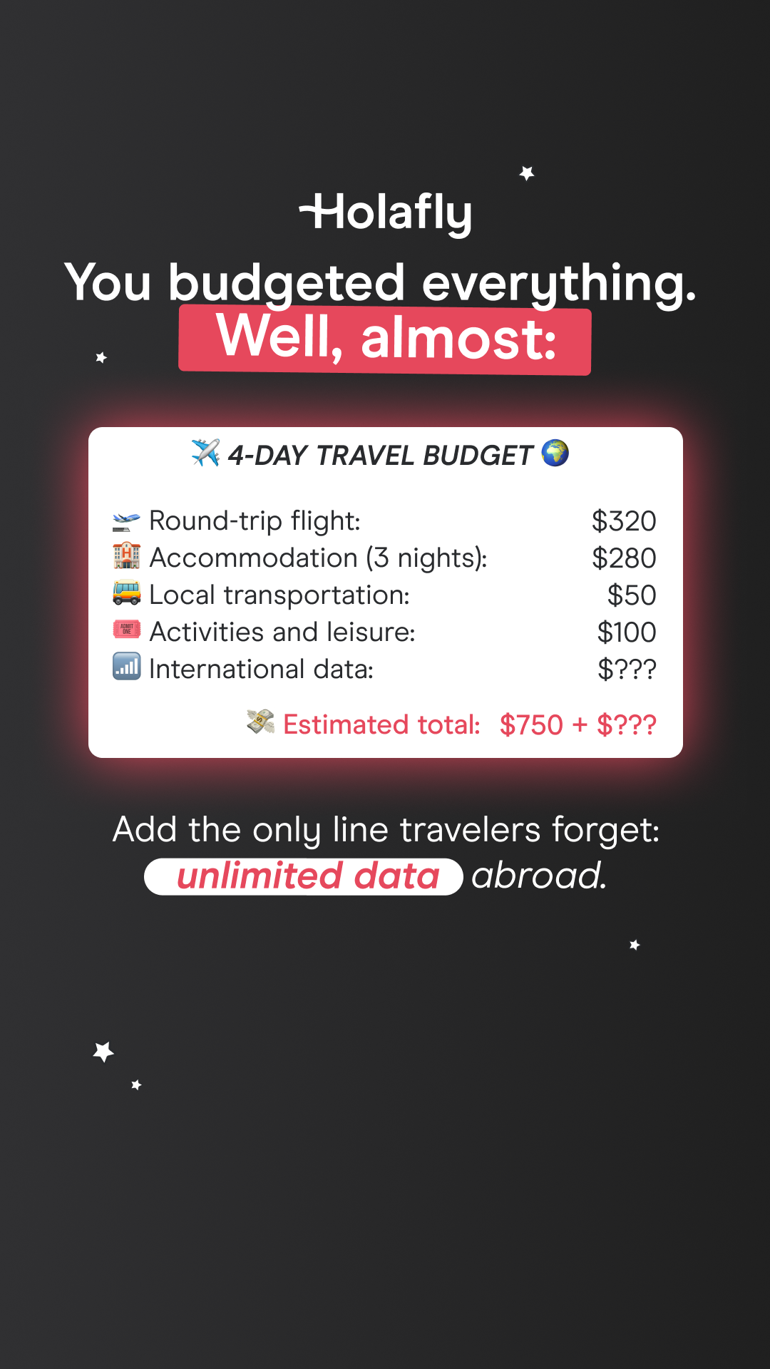 Holafly - English Facebook ad