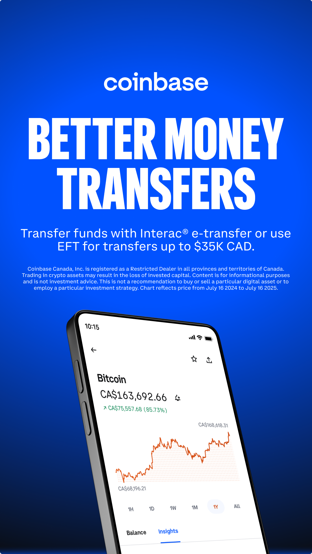 Coinbase Facebook ad