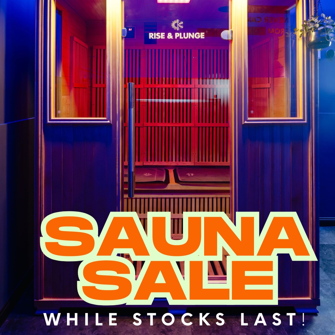 Rise & Plunge Facebook ad: SAUNA SALE! BUY FOR HOME!