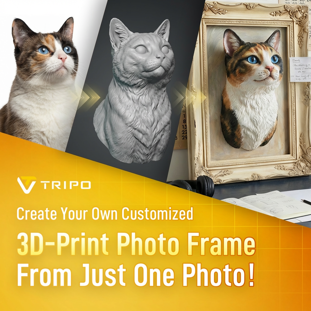 Tripo 3D Facebook ad