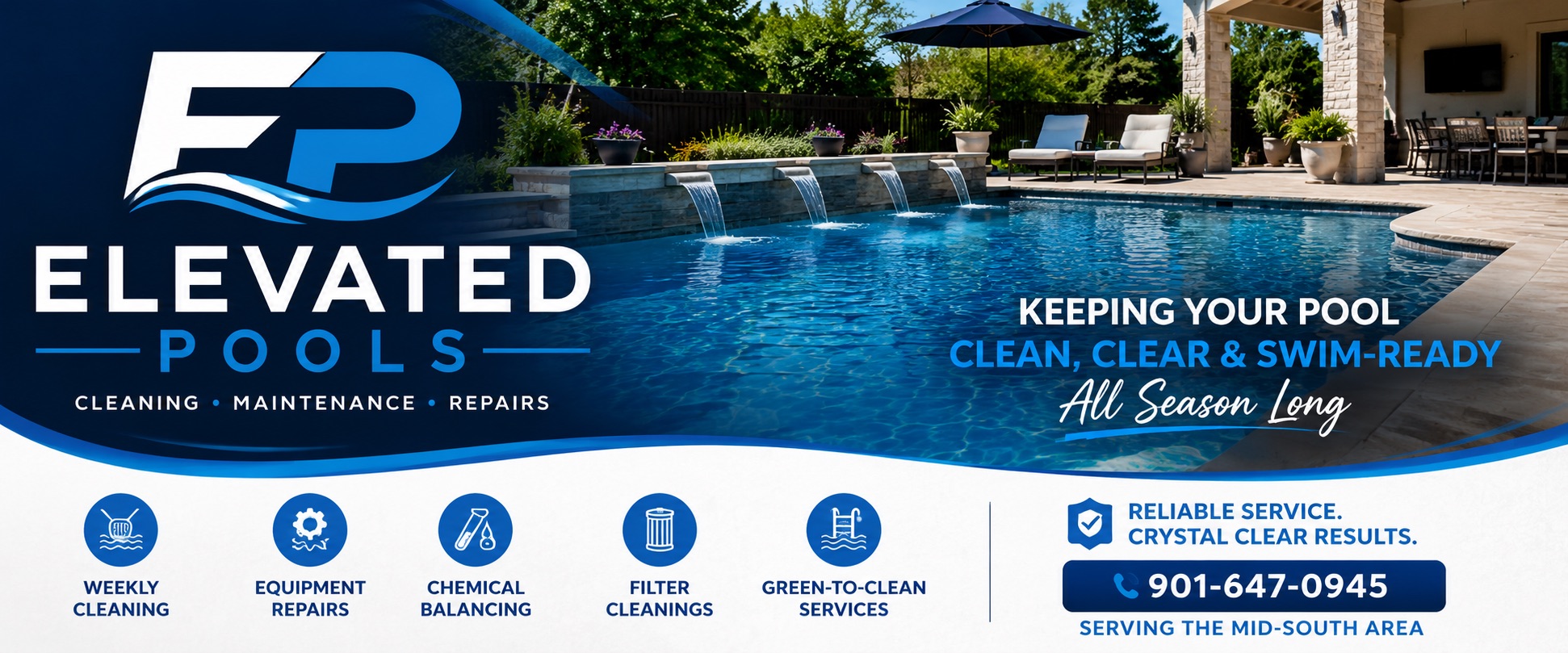 Elevated Pools Facebook ad