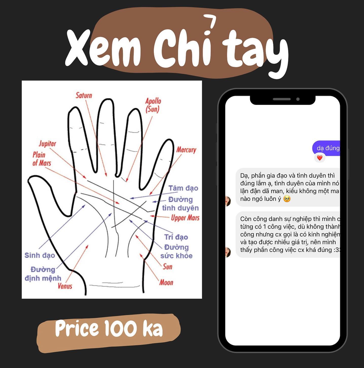 Tarotbypunny Facebook ad: XEM BÓI CHỈ TAY - TAROT - TỬ…
