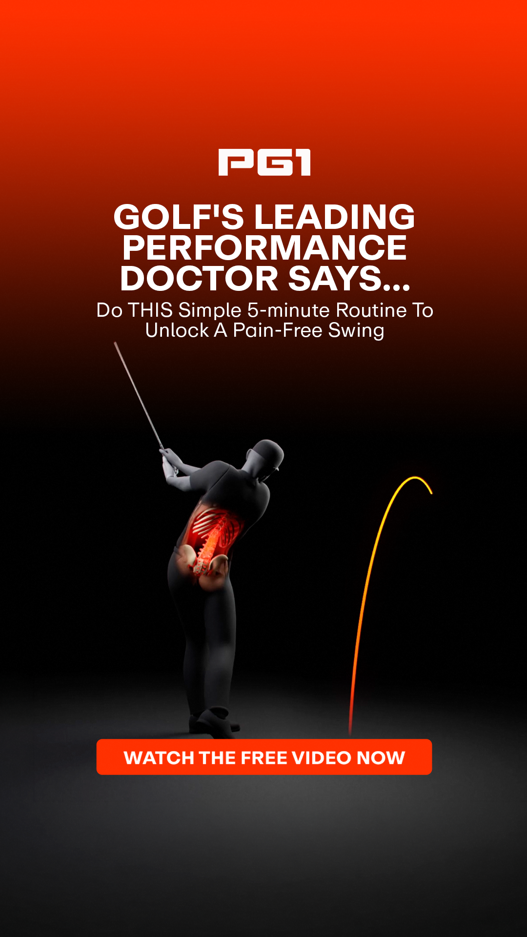 Performance Golf Facebook ad
