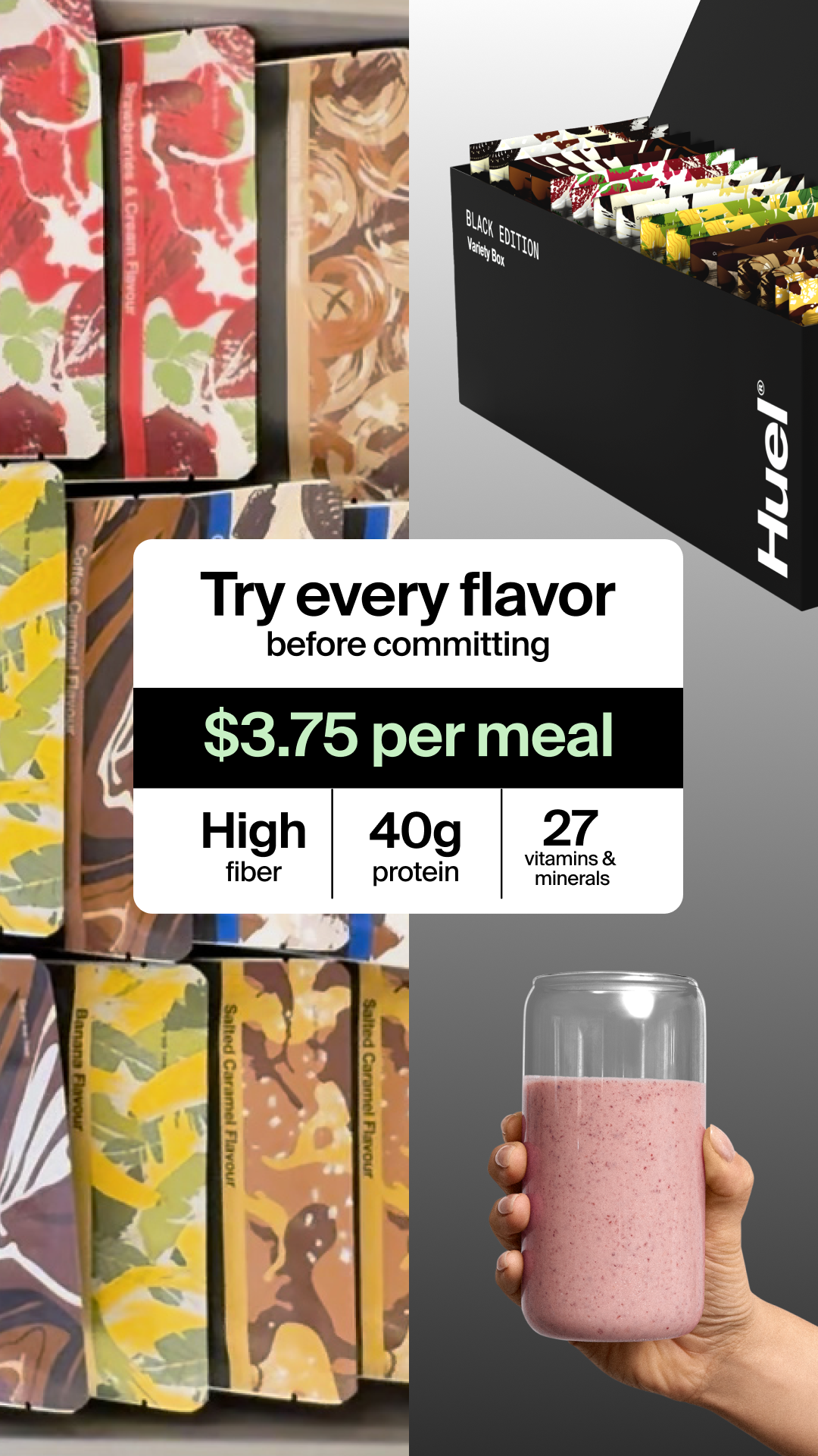 Huel Facebook ad