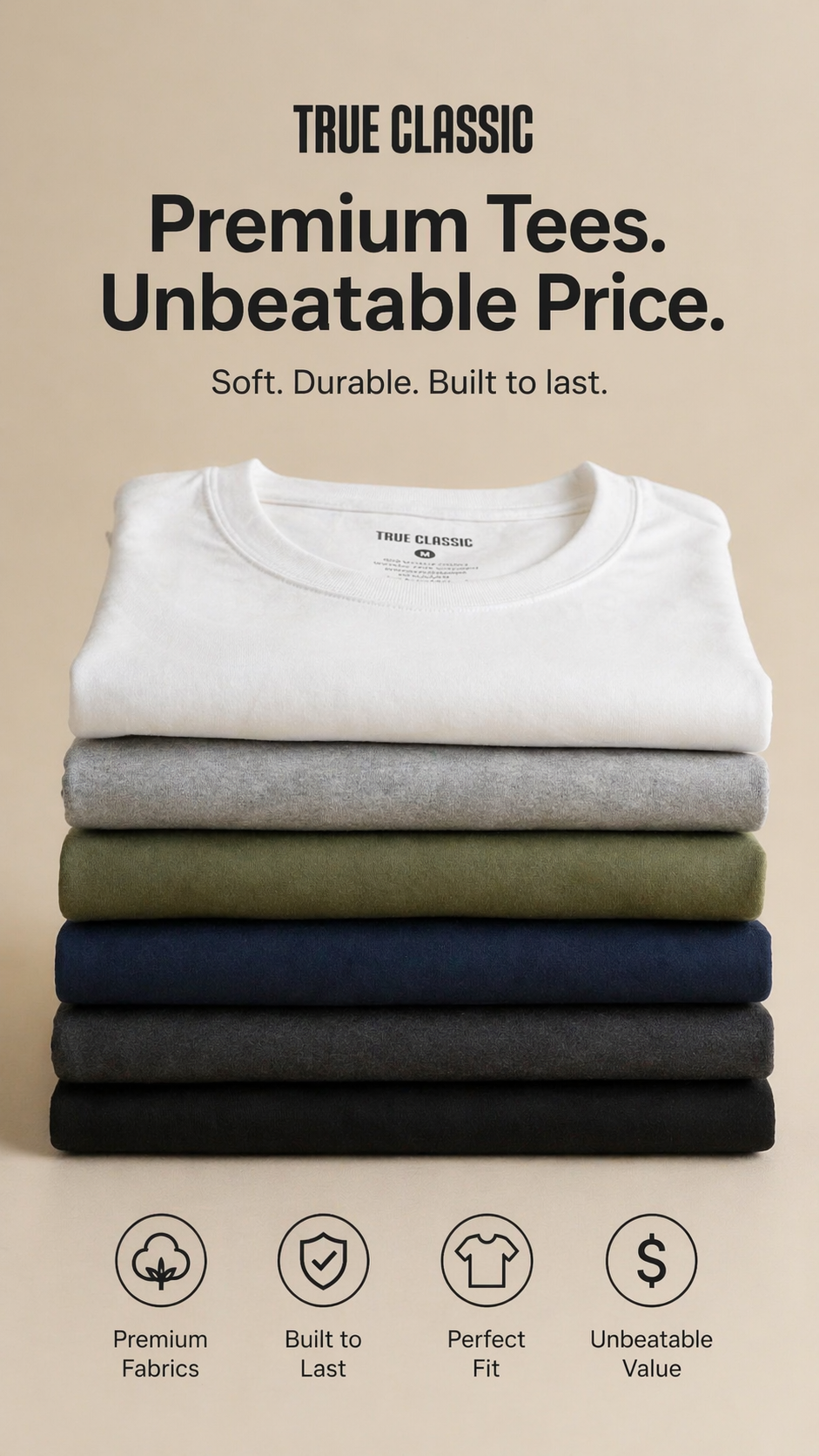 True Classic Facebook ad