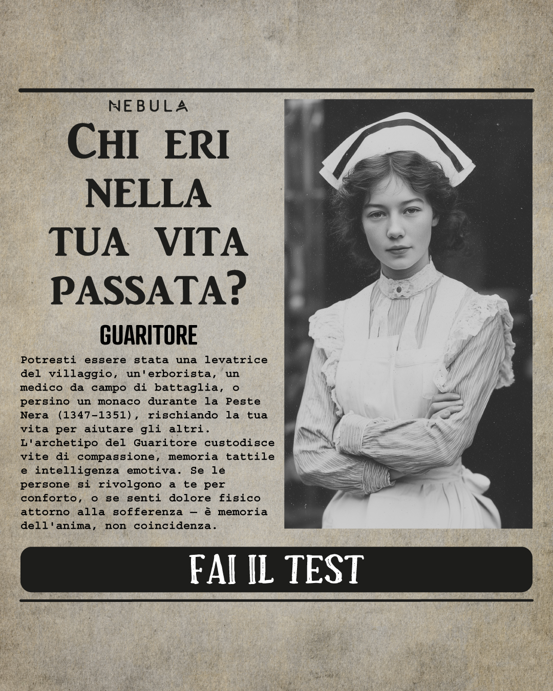 Nebula: Past Life Power Reading Facebook ad: Scopri le tue abilità della vita passata