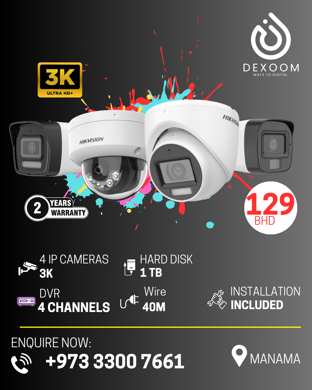 Dexoom Facebook ad: Complete Smart Security Solution with Free Installation!