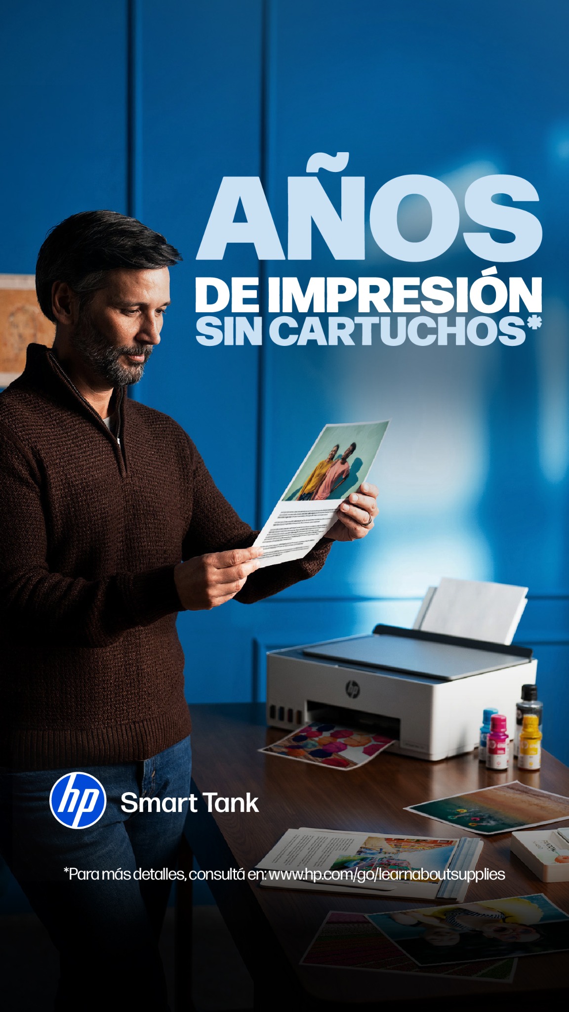 HP Argentina Facebook ad: Impresora multifuncional sin cartuchos