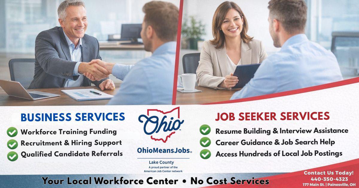 Ohiomeansjobs Lake County Facebook ad: Stop paying for hiring and job search tools.