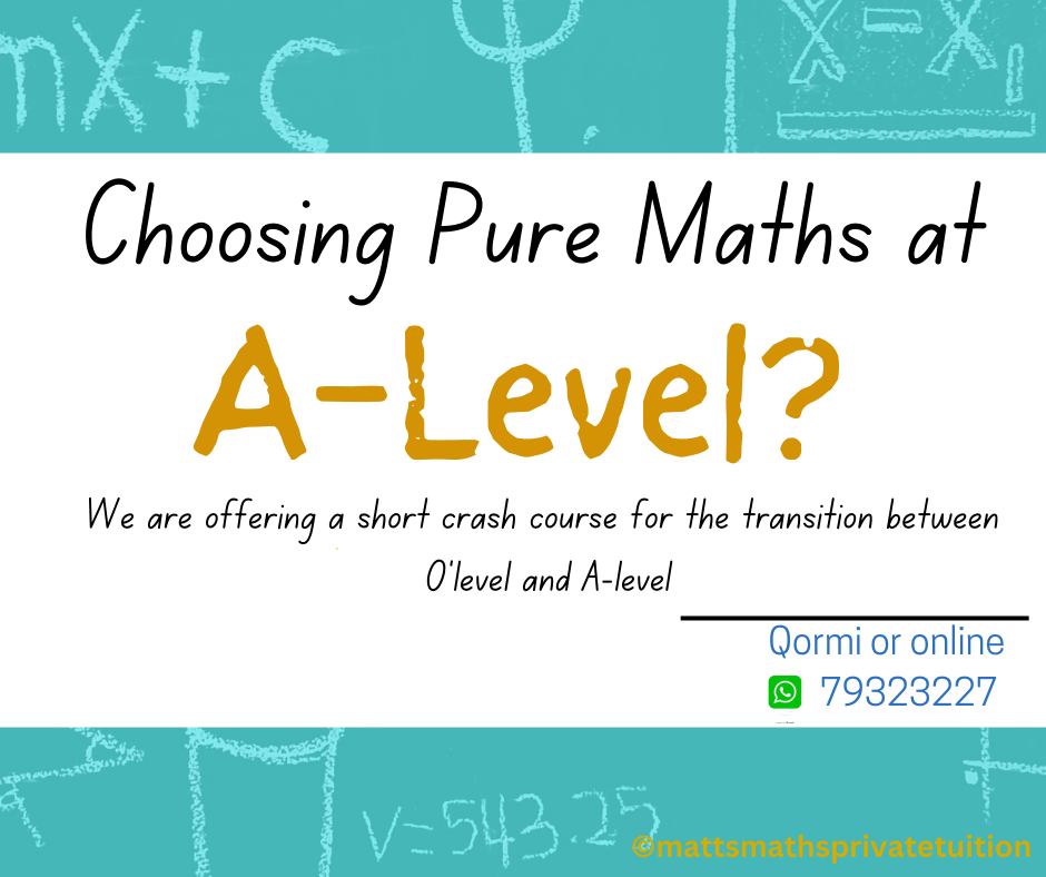 Matt's Maths Private Tuition - Mathematics Private Lessons in Malta Facebook ad: Revision lessons to BRIDGE the gap between O'level…
