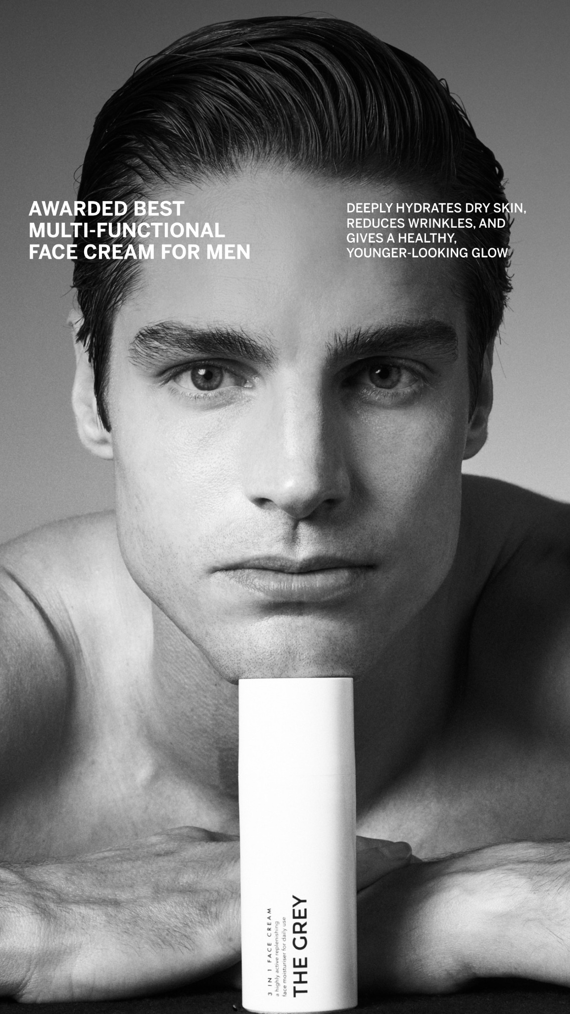 The Grey Men’s Skincare Facebook ad