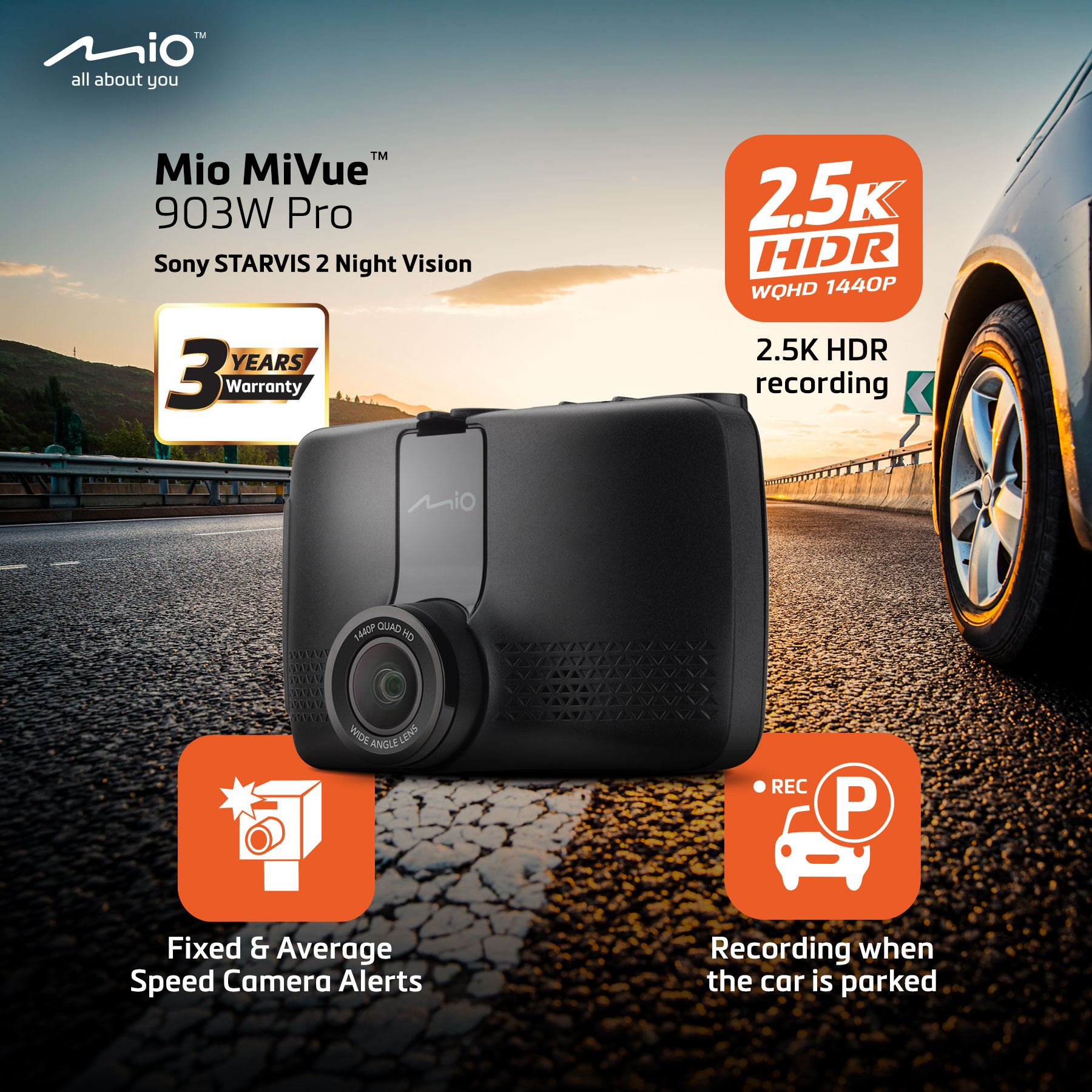 Mio Lietuva Facebook ad: Registratorius Mio MiVue 903W PRO