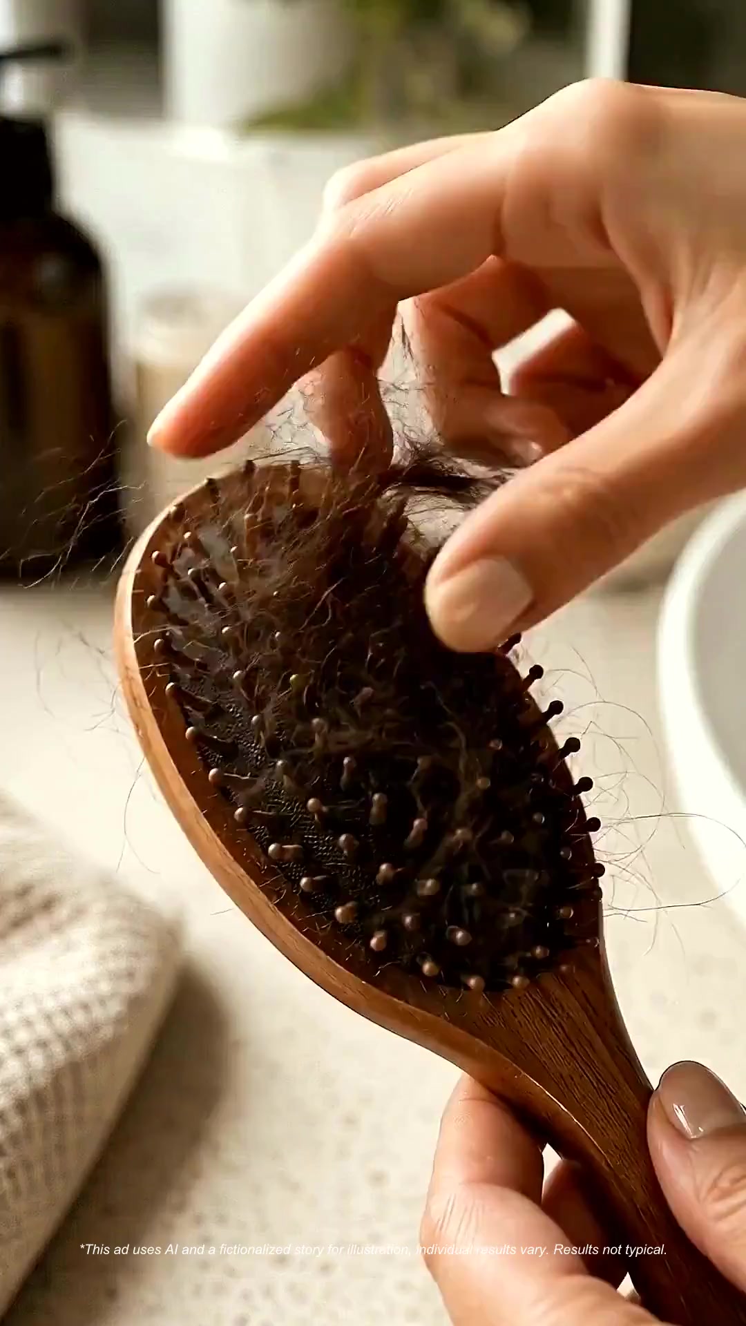 Cowgirls South Africa Facebook ad: Thinning hair? Here's something for you.