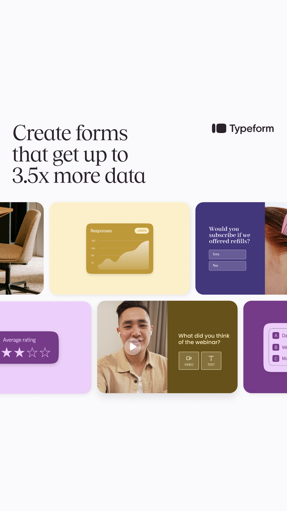Typeform Facebook ad