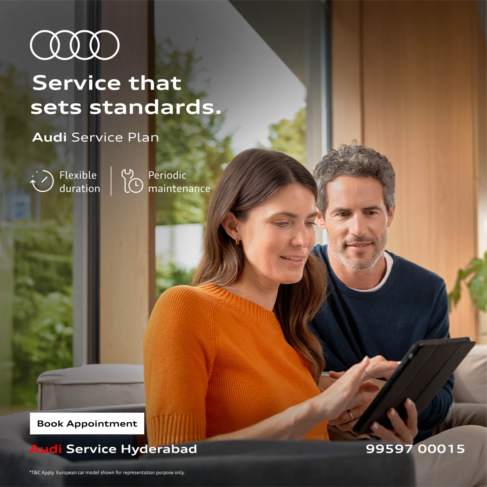 Audi Hyderabad Facebook ad: Ensure your Audi stays in peak condition with…