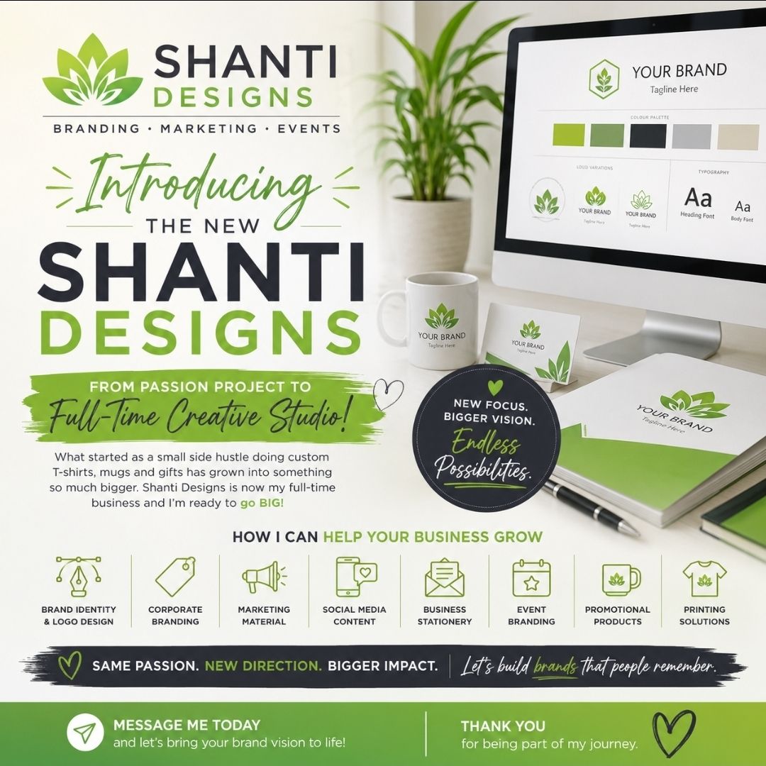 Shanti Designs Facebook ad: A New Chapter for Shanti Designs