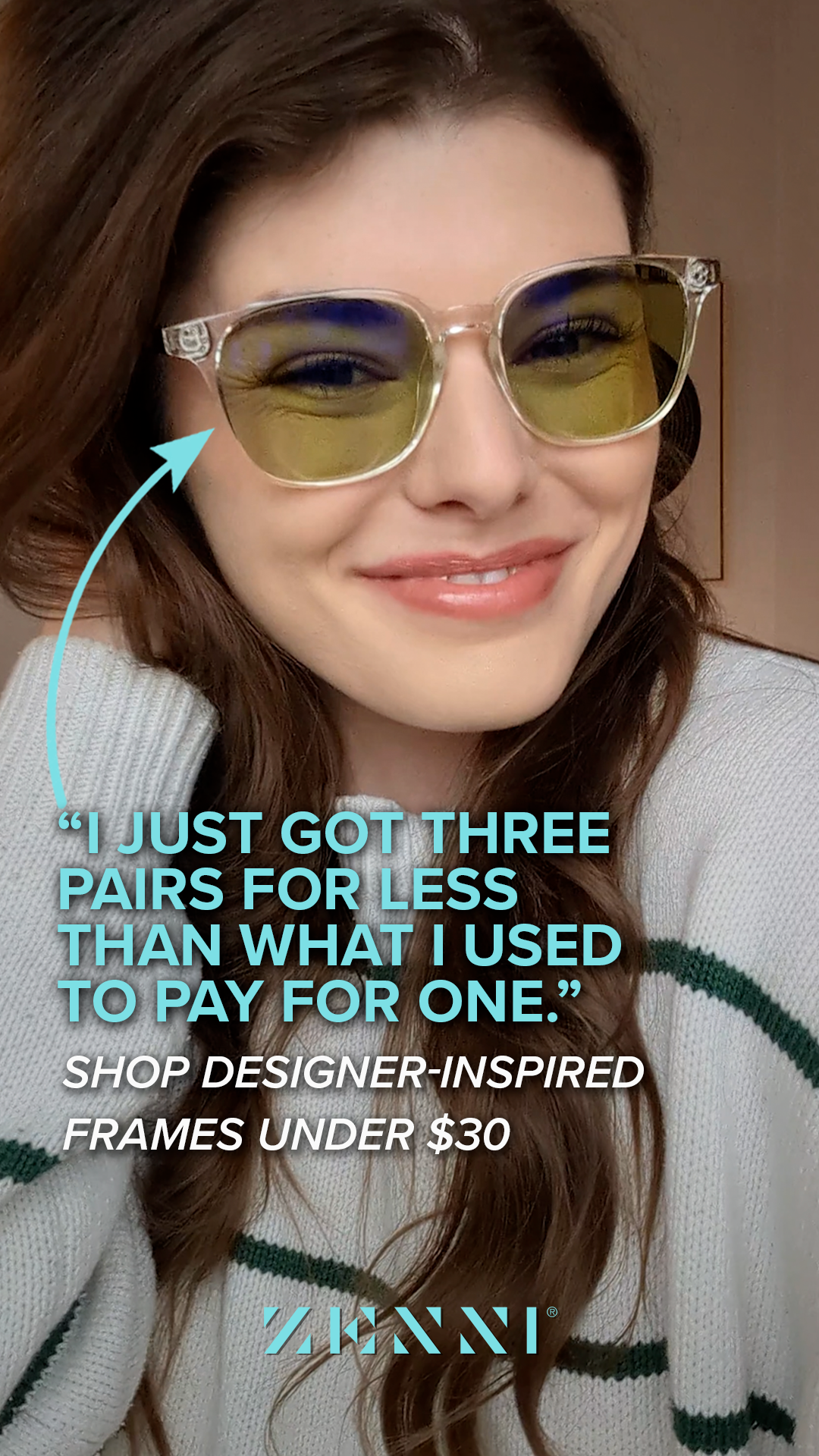 Zenni Optical Facebook ad