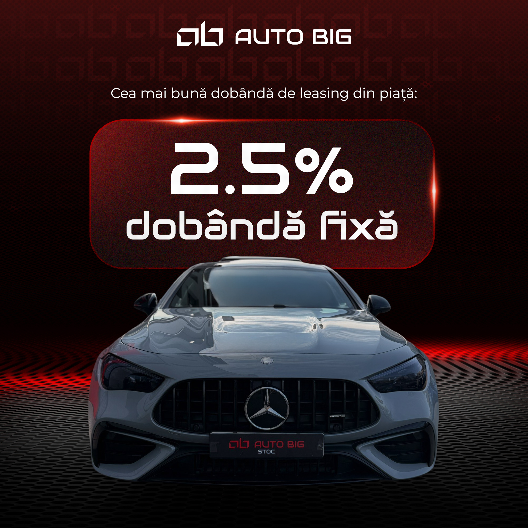 Auto Big Facebook ad: Leasing Auto 2.5% pentru Firme