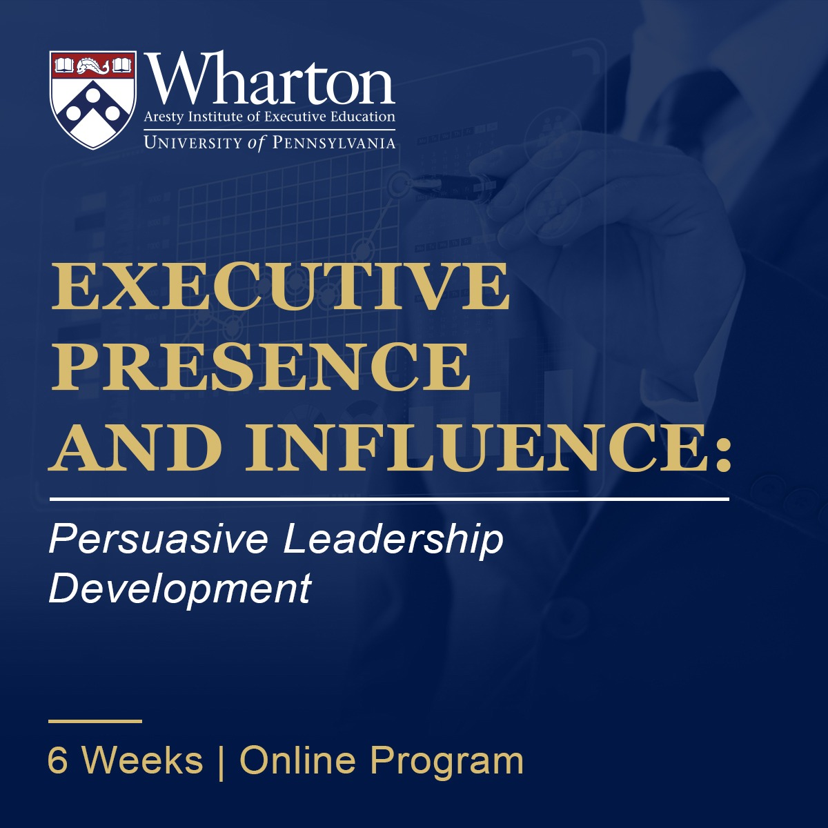 Wharton Executive Education Facebook ad: Learn from Wharton Faculty