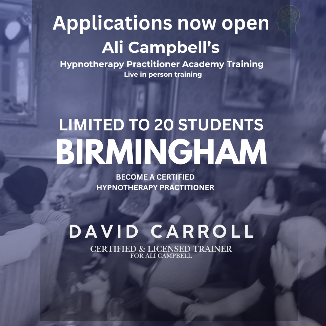 Doncaster Hypnotherapy Facebook ad: Hypnotherapy Training with David Carroll