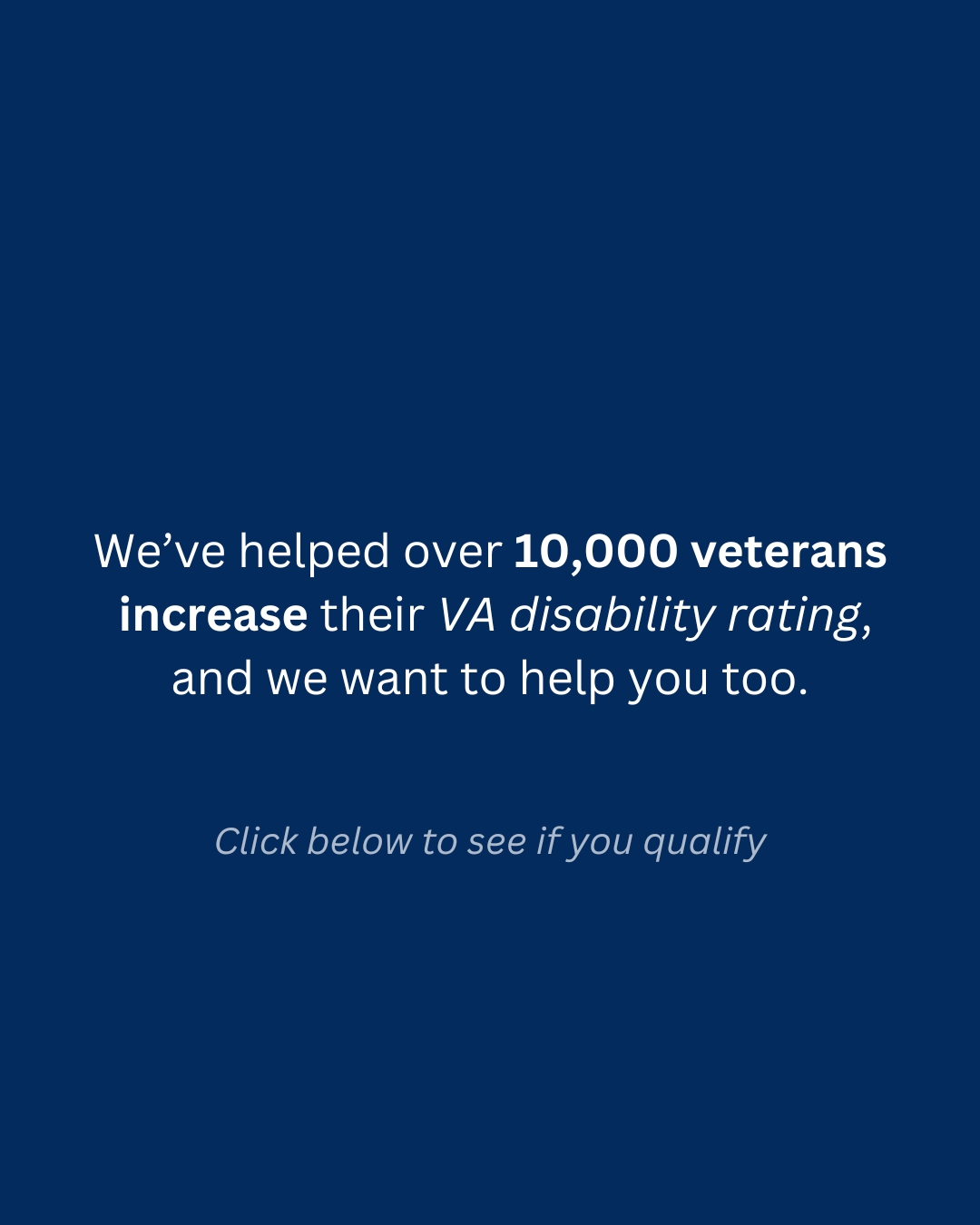 Vetclaims.ai Facebook ad
