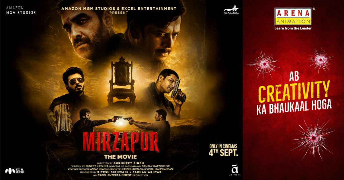 Arena Animation Facebook ad: Mirzapur Se Inspiration, Arena Se Creation