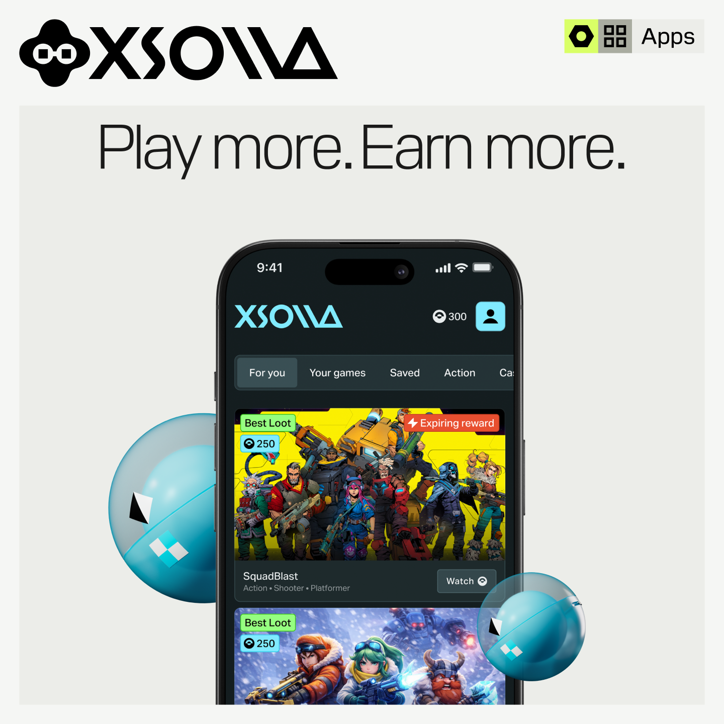 Xsolla Rewards Facebook ad