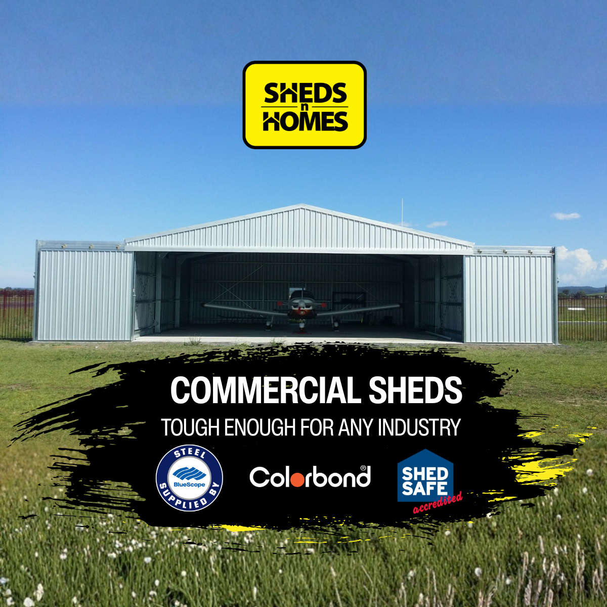 Sheds n Homes Facebook ad