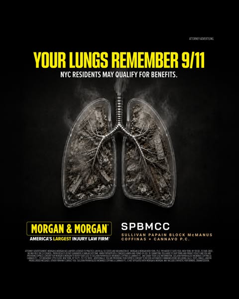 Morgan & Morgan Facebook ad: Were You in the 9/11 Exposure Zone?
