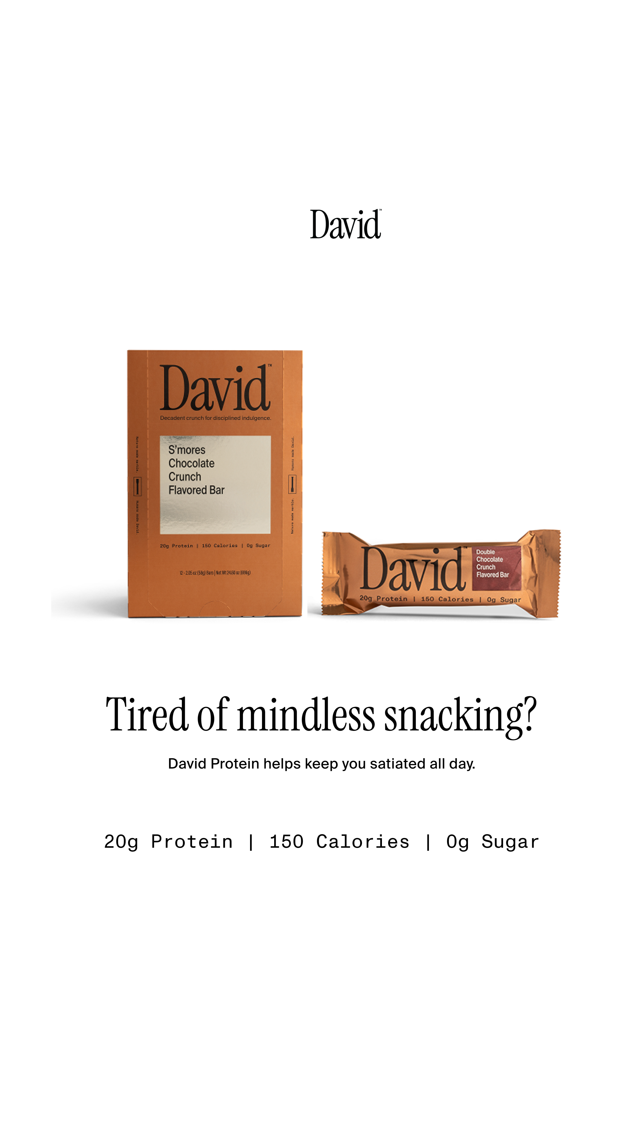 David Protein Facebook ad