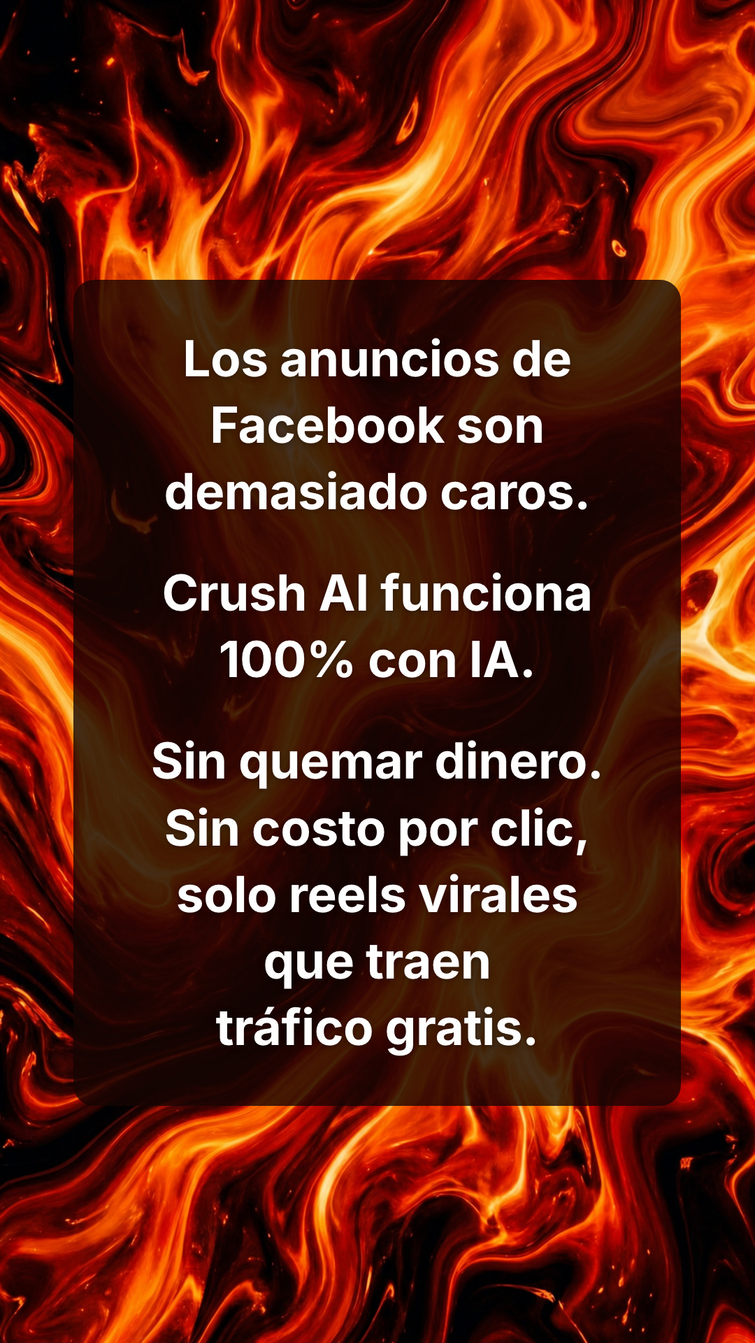 trycrush.ai Facebook ad: Llegó tu media buyer con IA