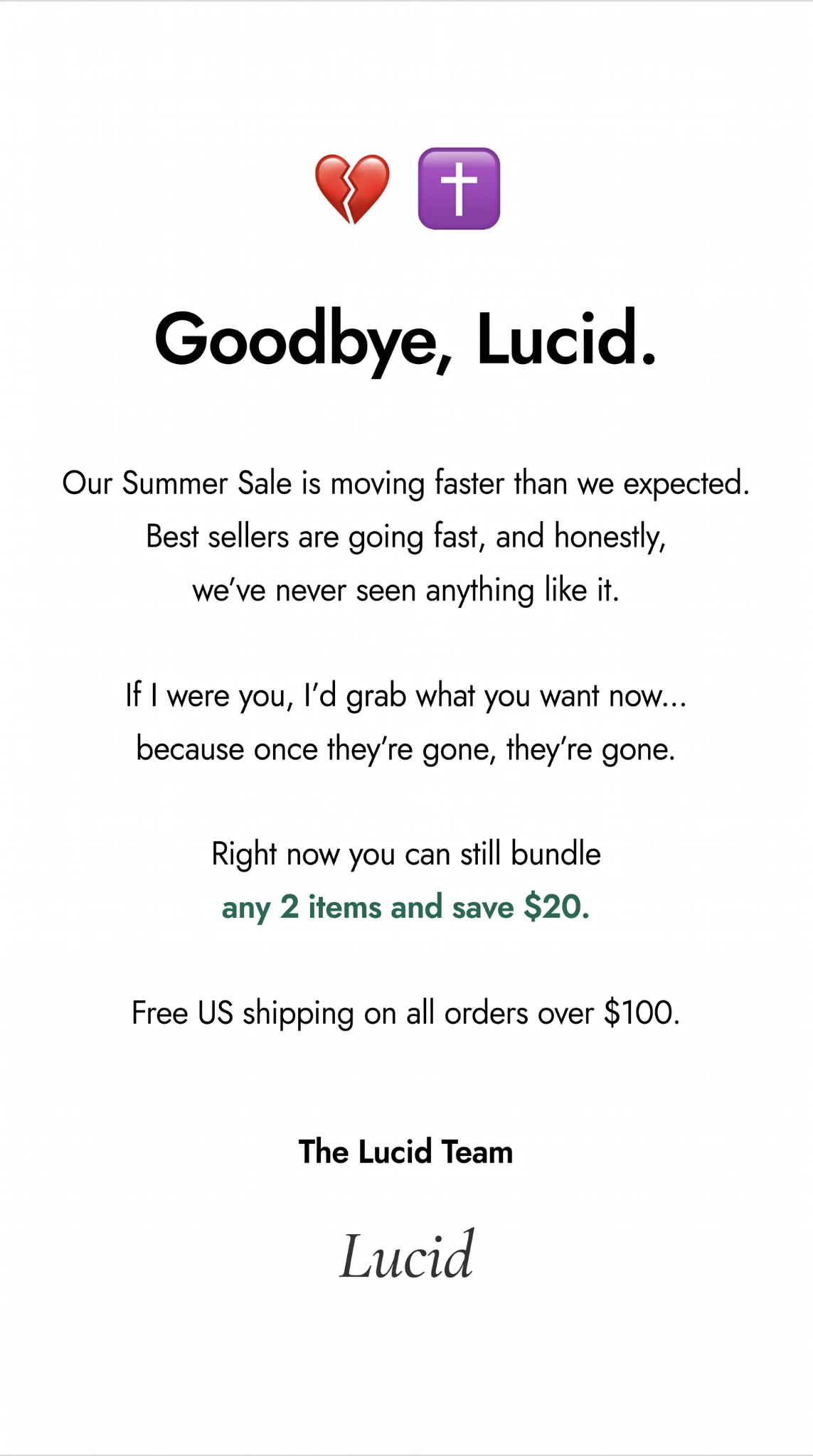 Lucid.streetware Facebook ad
