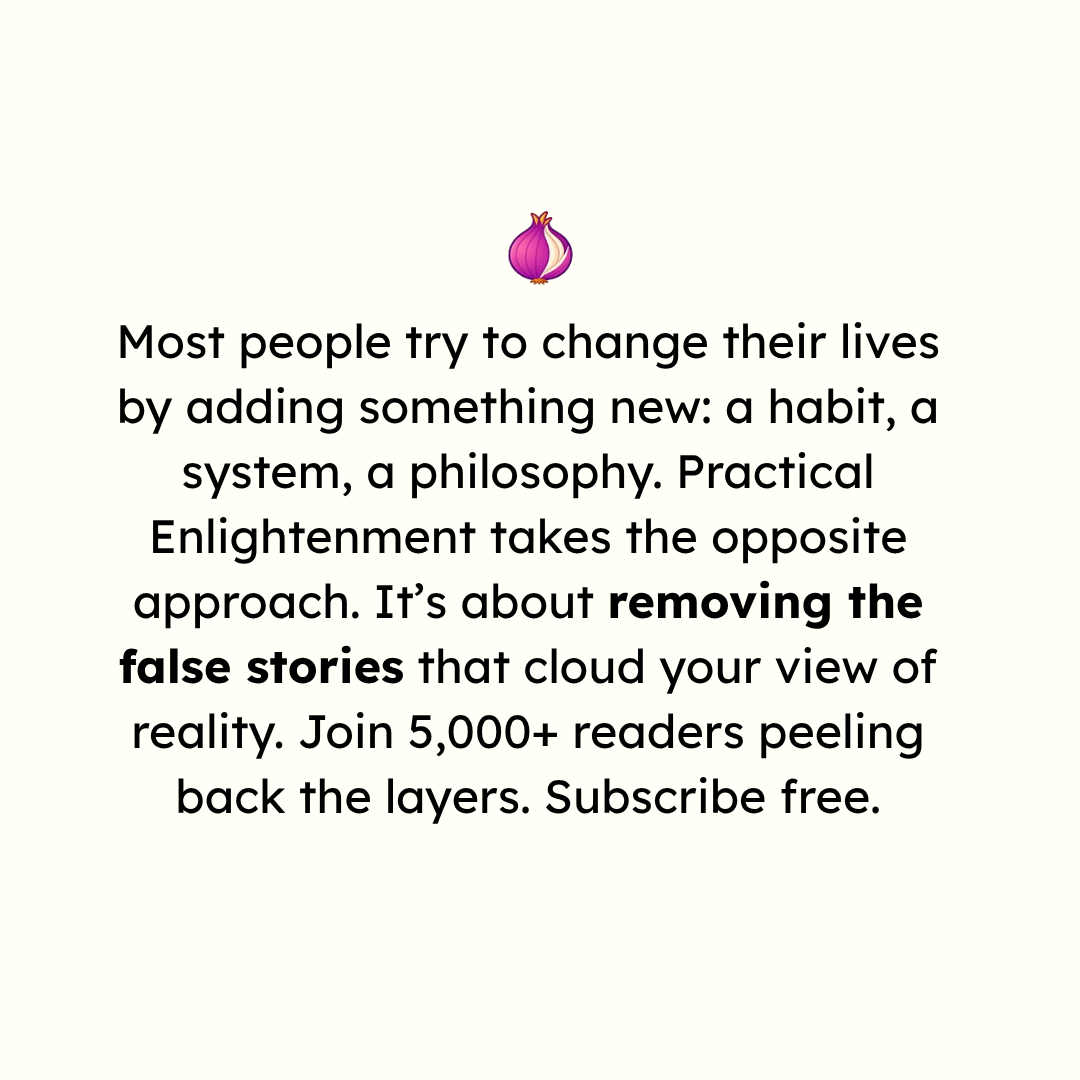 Practical Enlightenment Facebook ad: See Beyond the Stories