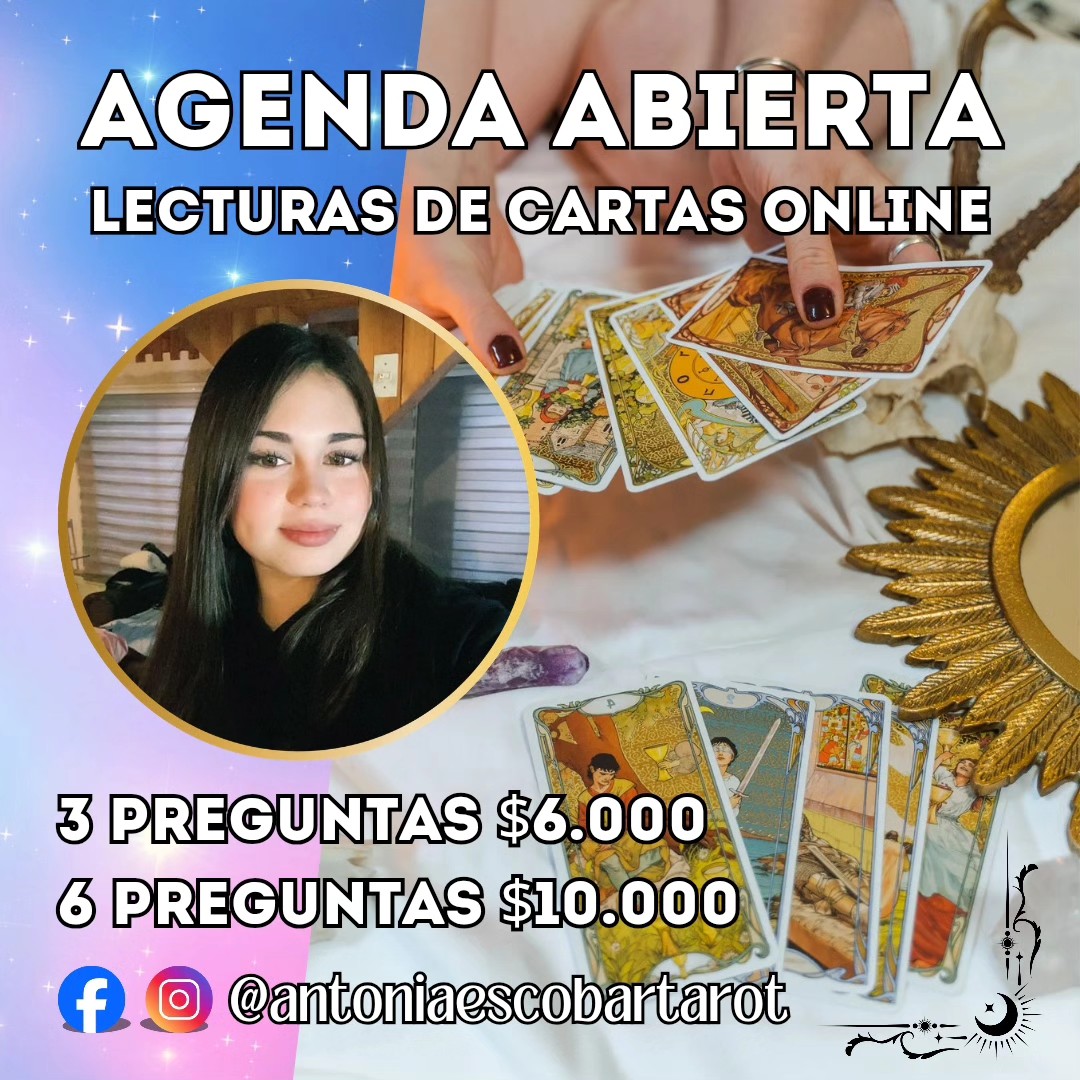 Antonia Escobar Tarot Facebook ad: Conecta con tu destino desde la comodidad de…