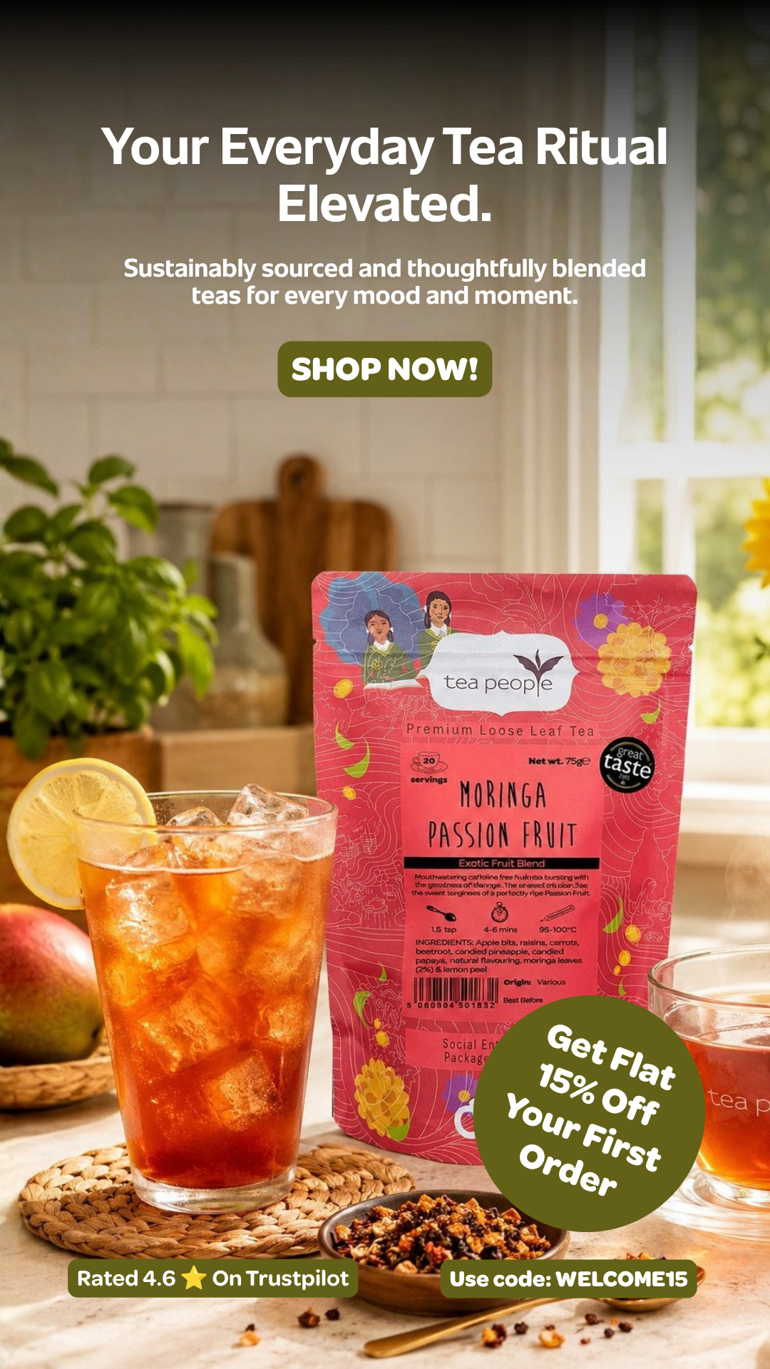 Tea People Facebook ad
