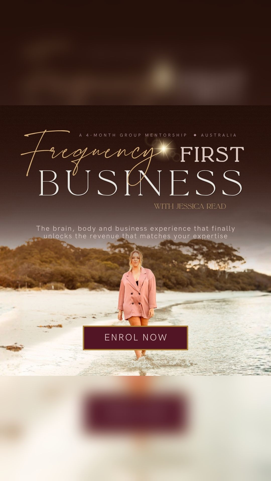 Jessica Read - Business Mentor Facebook ad