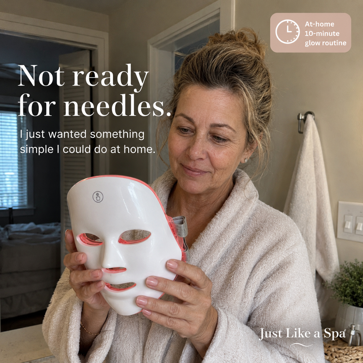Just Like a Spa Facebook ad: Not Ready for Needles? Try This