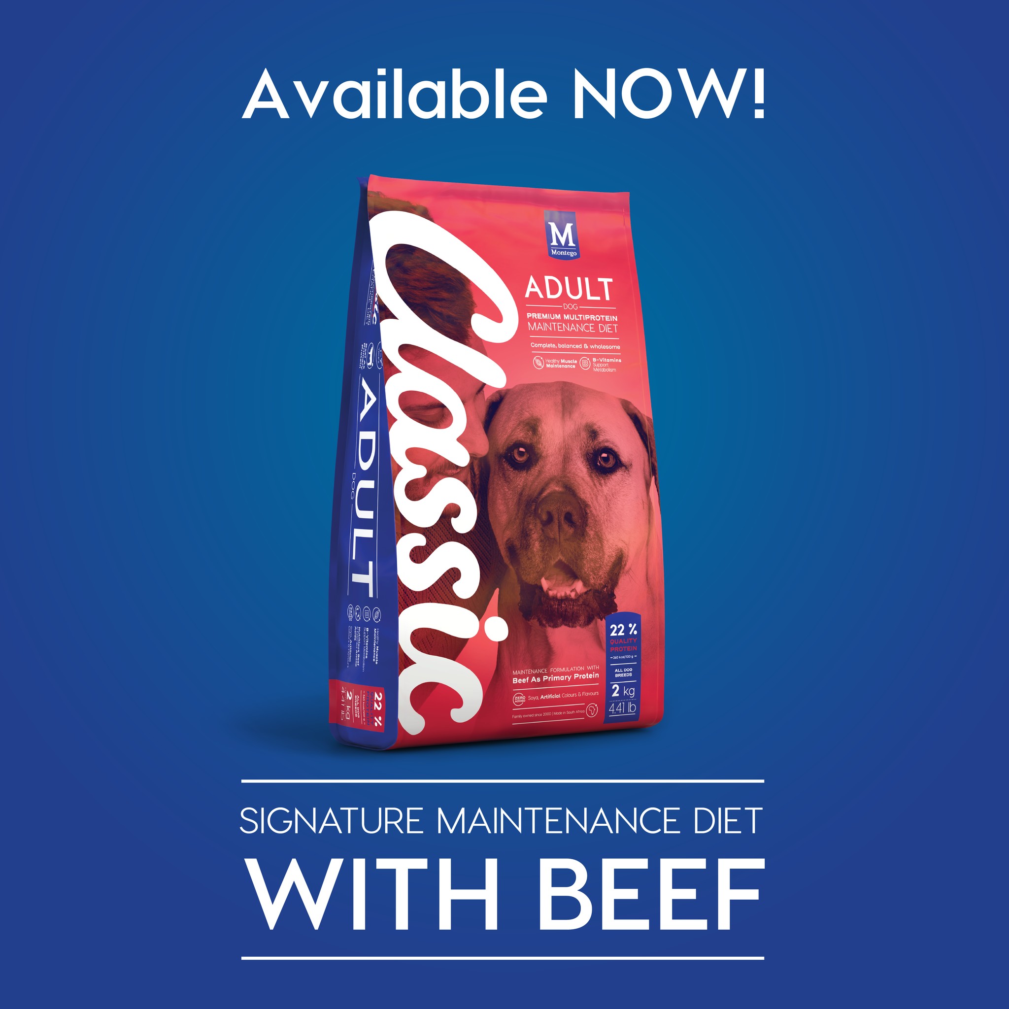 Montego Classic Facebook ad: Classic All Breed Adult Beef Dry Food - Montego Pet…