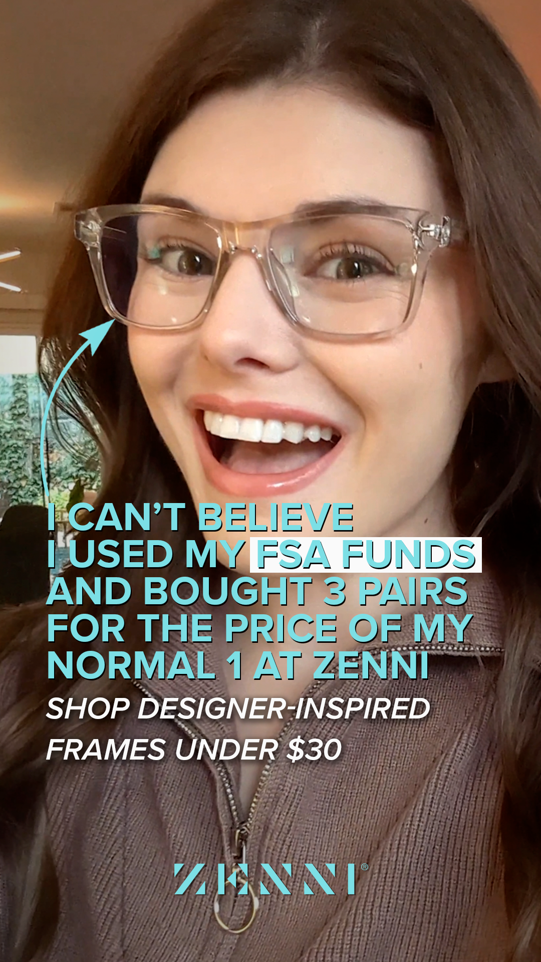 Zenni Optical Facebook ad
