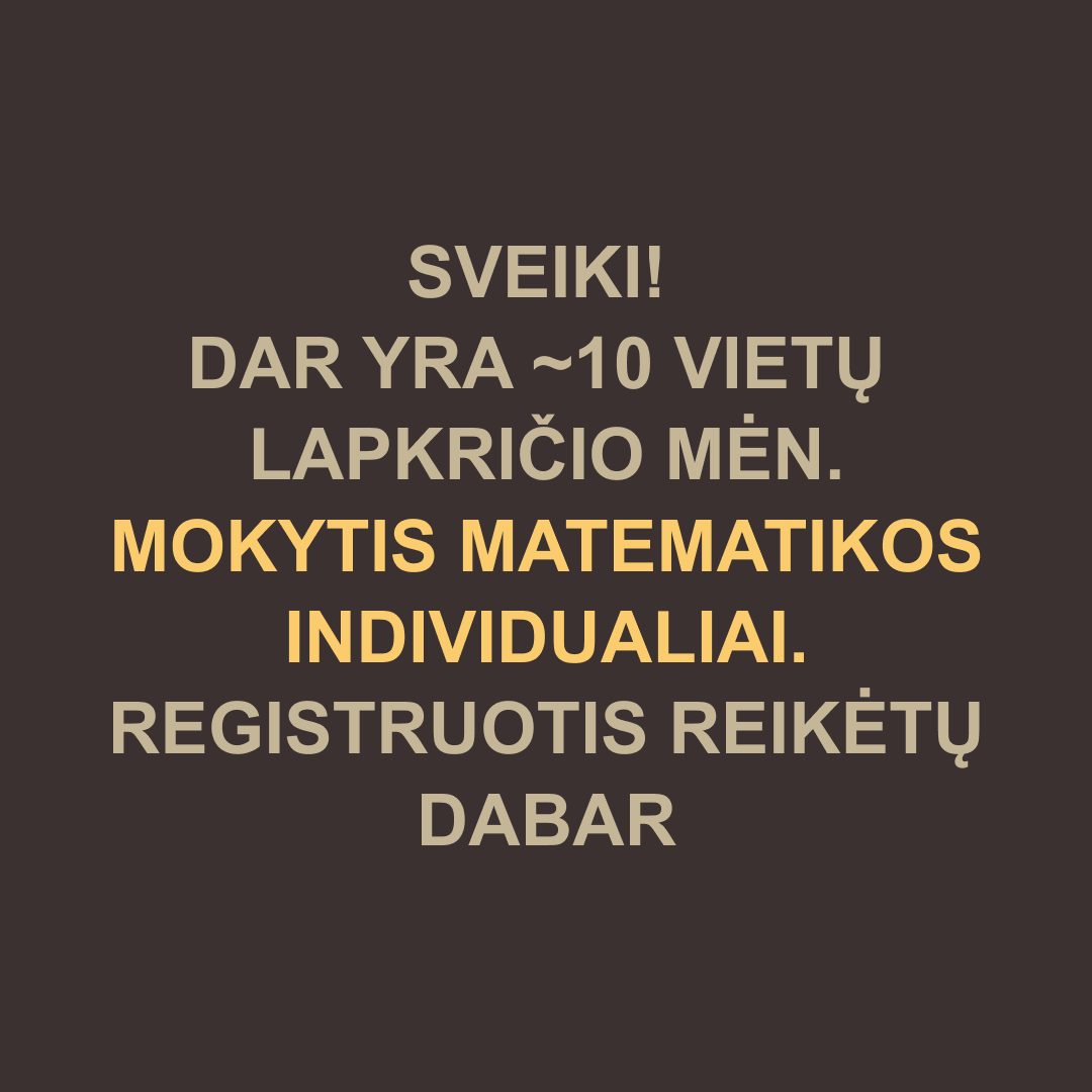 Matematikos Korepetitorė Justina Facebook ad