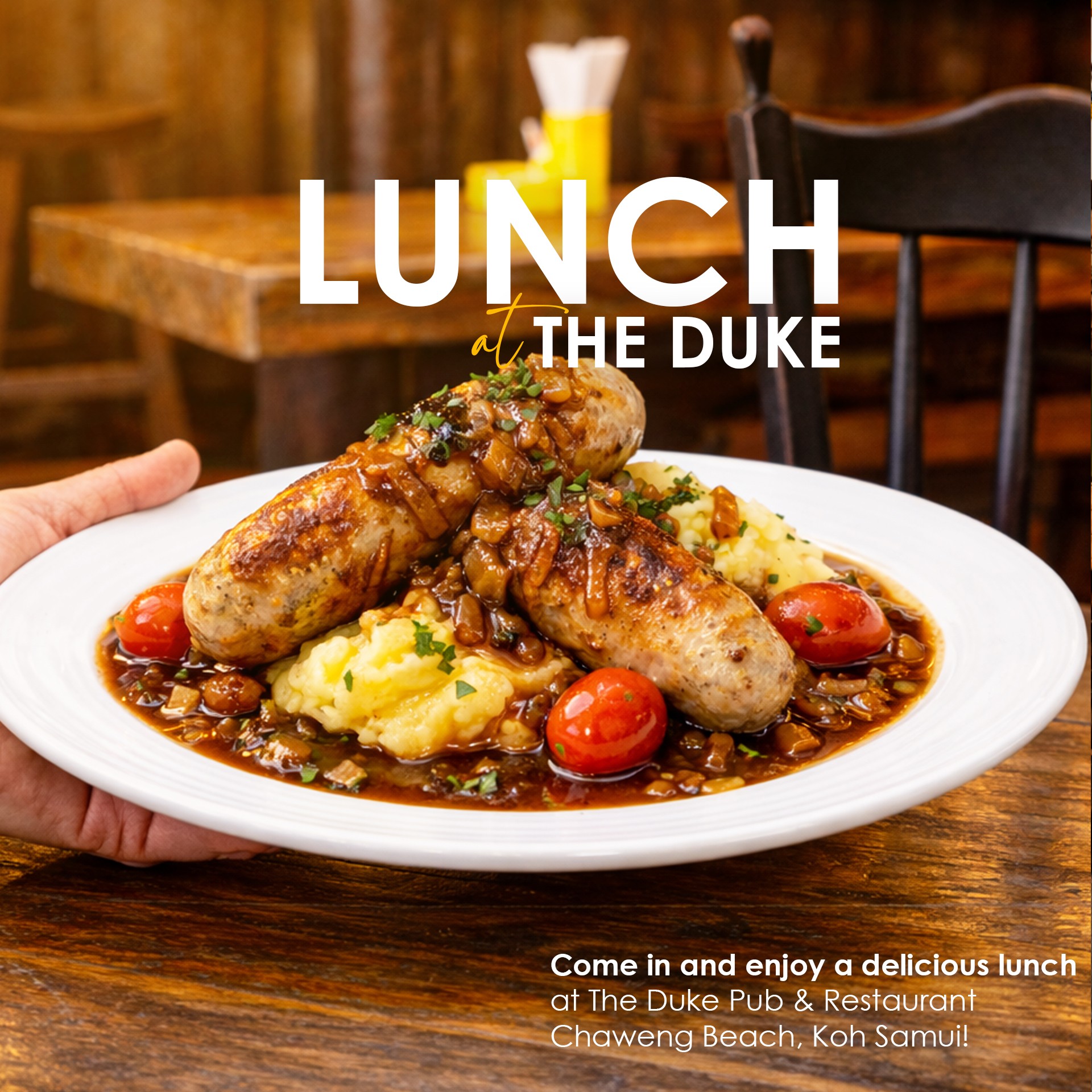 The Duke Pub Samui Facebook ad
